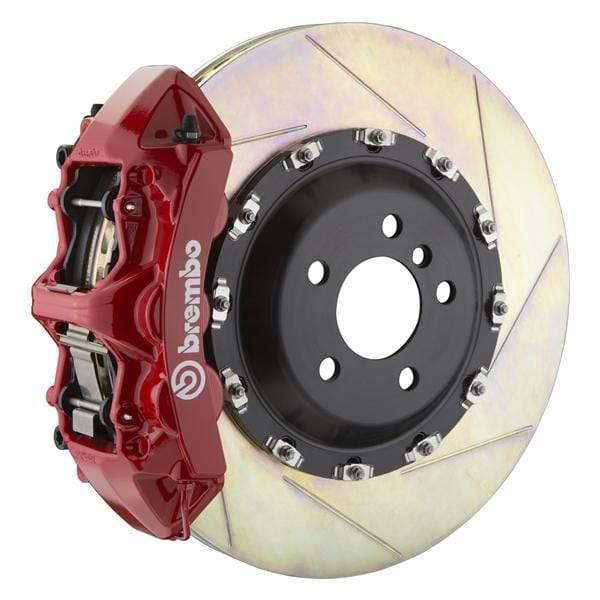 Brembo GT Systems 411x34 2-Piece 6-Piston Red Slotted Front