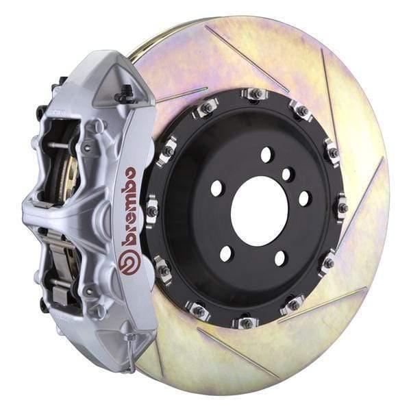 Brembo GT Systems 411x34 2-Piece 6-Piston Silver Slotted Front