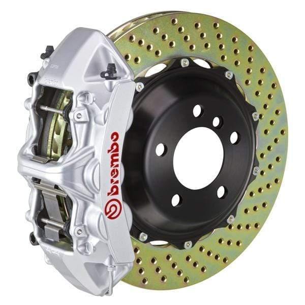 Brembo GT Systems 355x32 2-Piece 6-Piston Silver Drilled Front