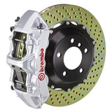 Brembo GT Systems 380x32 2-Piece 6-Piston Silver Drilled Front
