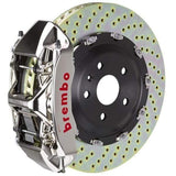 Brembo GT-R Systems 365x34 2-Piece 6-Piston Nickel Plated Drilled Front