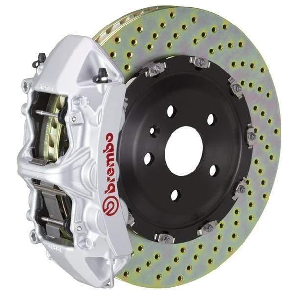 Brembo GT Systems 380x34 2-Piece 6-Piston Silver Drilled Front