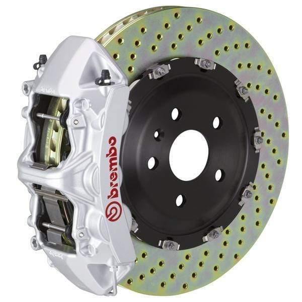 Brembo GT Systems 380x34 2-Piece 6-Piston Silver Drilled Front