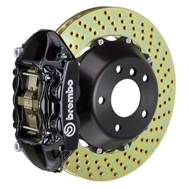 Brembo GT Systems 345x28 2-Piece 4-Piston Black Drilled Front