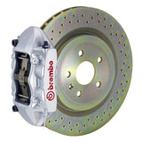 Brembo GT Systems 323x28 1-Piece 4-Piston Silver Drilled Front