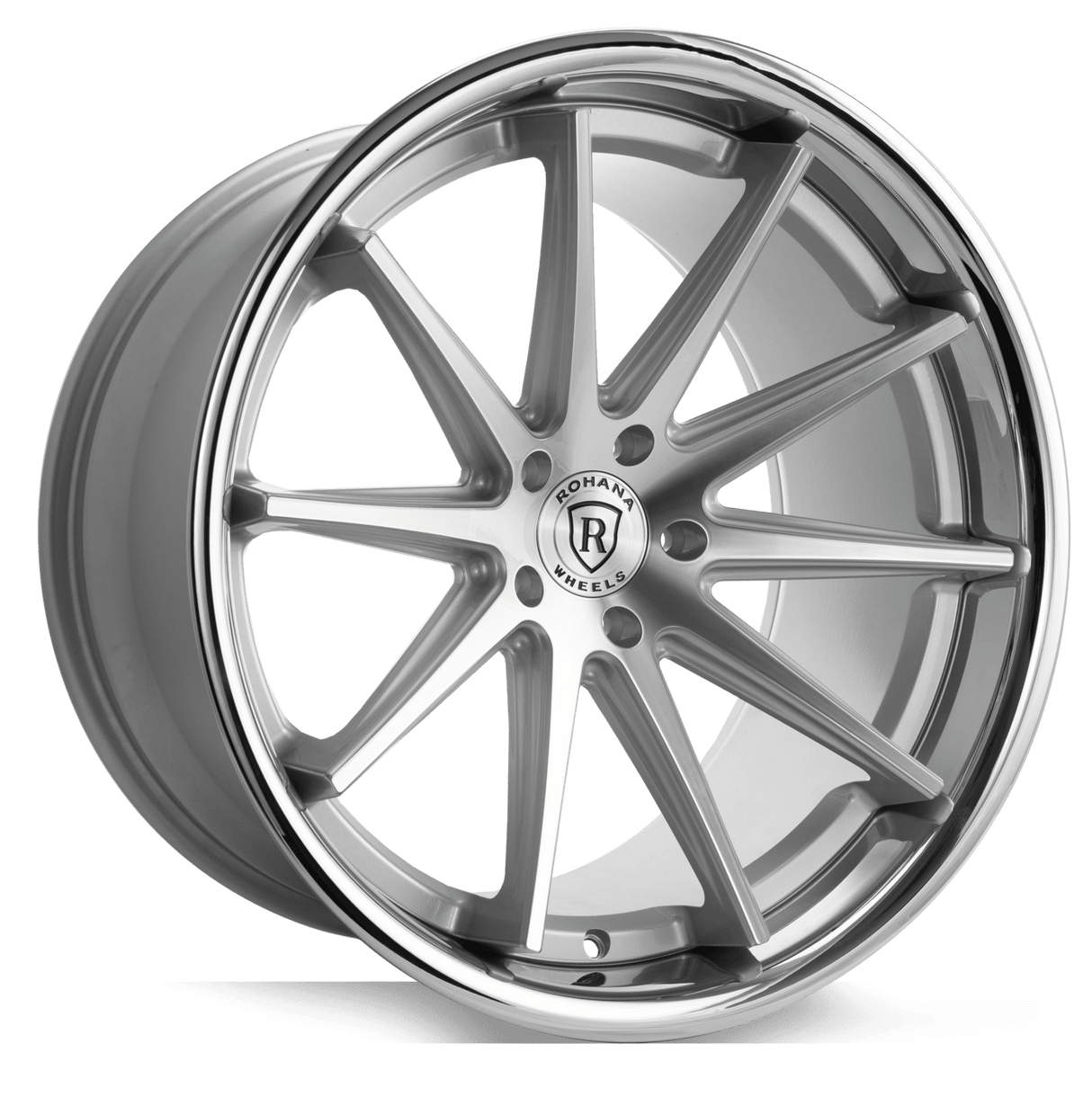 Rohana RFC10 20" 5x112 Machine Silver/Chrome Lip