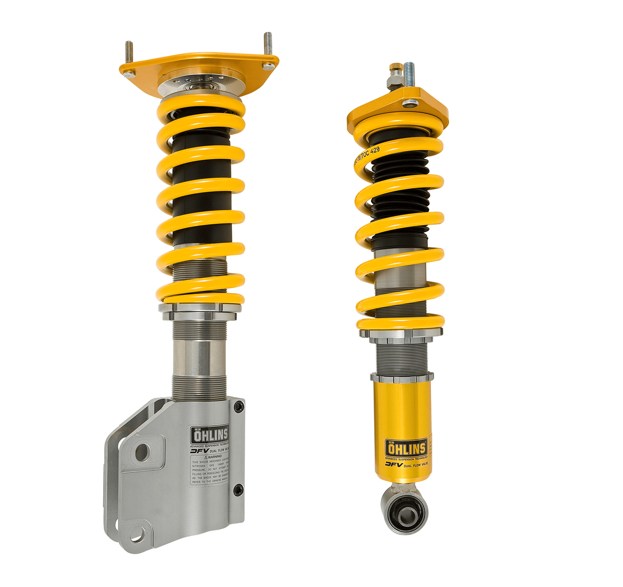 Ohlins 08-20 Subaru WRX STi (GR/VA) Road & Track Coilover Suspension System featuring Dual Flow Valve Technology