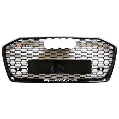 Audi RS6 Style Honeycomb Front Grille | (2019-2021) C8 A6/S6