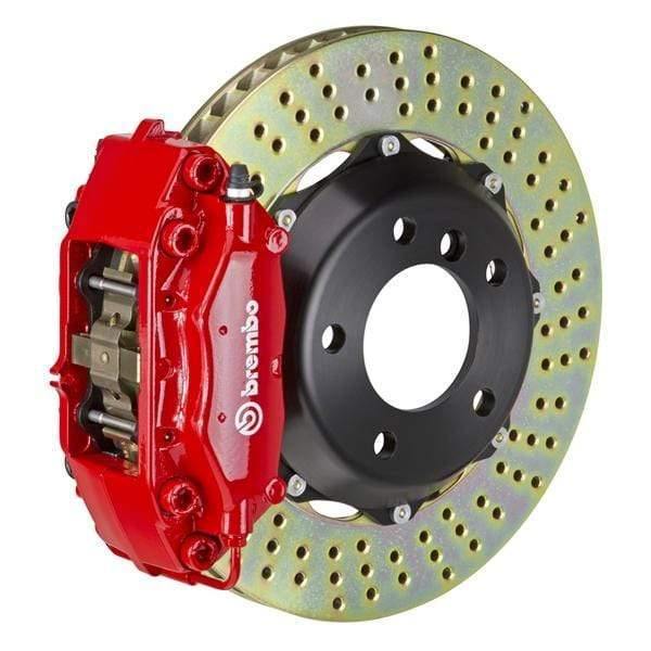 Brembo GT Systems 328x28 2-Piece 4-Piston Red Drilled Rear