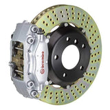 Brembo GT Systems 328x28 2-Piece 4-Piston Silver Drilled Rear