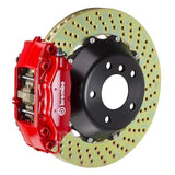 Brembo GT Systems 345x28 2-Piece 4-Piston Red Drilled Rear