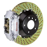 Brembo GT Systems 345x28 2-Piece 4-Piston Silver Drilled Rear