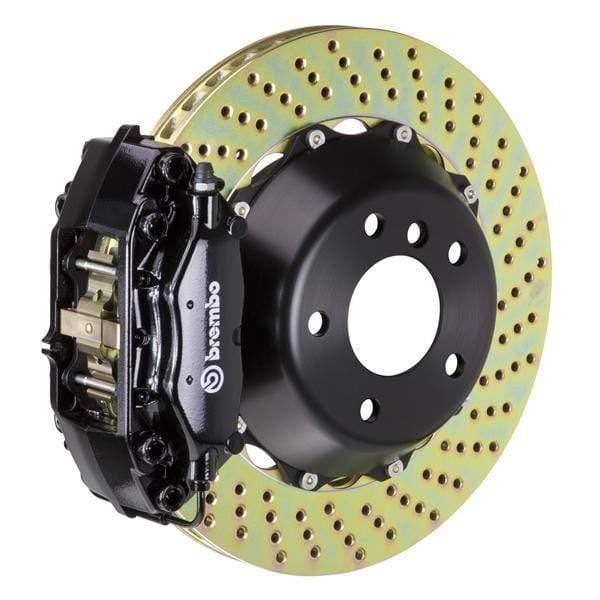 Brembo GT Systems 345x28 2-Piece 4-Piston Black Drilled Rear