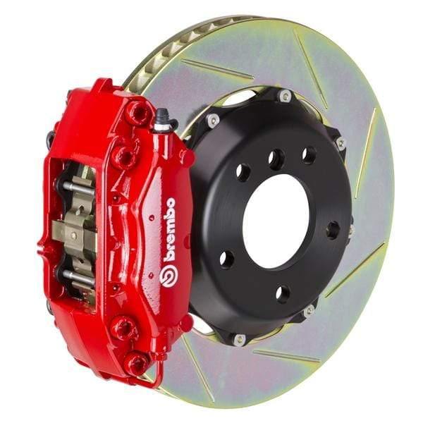 Brembo GT Systems 328x28 2-Piece 4-Piston Red Slotted Rear