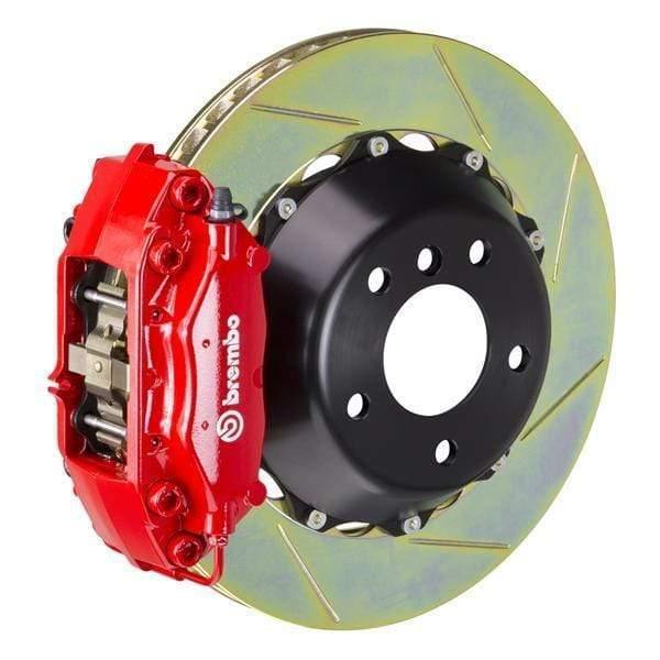 Brembo GT Systems 345x28 2-Piece 4-Piston Red Slotted Rear