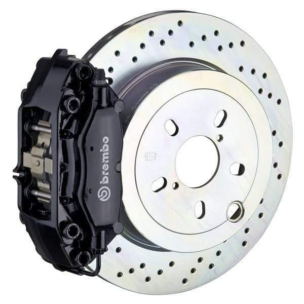 Brembo GT Systems 309x28 1-Piece 4-Piston Black Drilled Rear