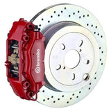 Brembo GT Systems 309x28 1-Piece 4-Piston Red Drilled Rear