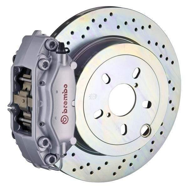 Brembo GT Systems 309x28 1-Piece 4-Piston Silver Drilled Rear