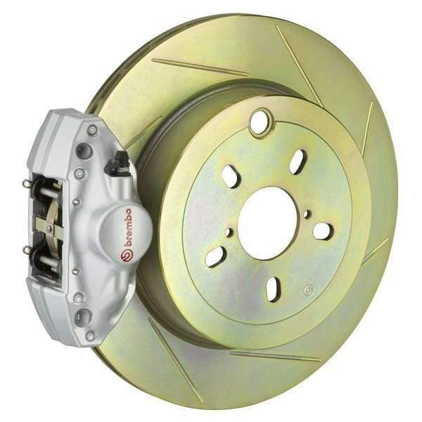 Brembo GT Systems 294x19 1-Piece 2-Piston Silver Slotted Rear