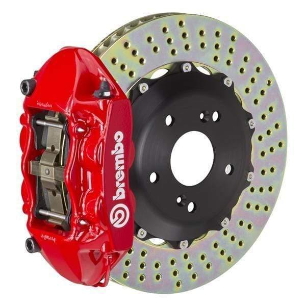 Brembo GT Systems 328x28 2-Piece 4-Piston Red Drilled Rear
