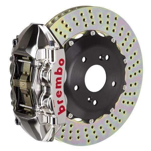 Brembo GT-R Systems 328x28 2-Piece 4-Piston Nickel Plated Drilled Rear