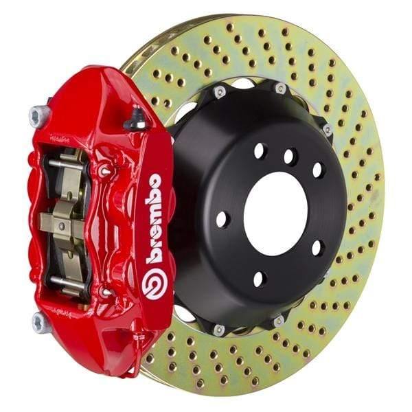 Brembo GT Systems 380x28 2-Piece 4-Piston Red Drilled Rear