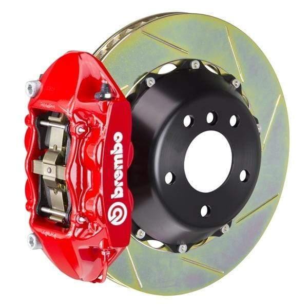 Brembo GT Systems 345x28 2-Piece 4-Piston Red Slotted Rear