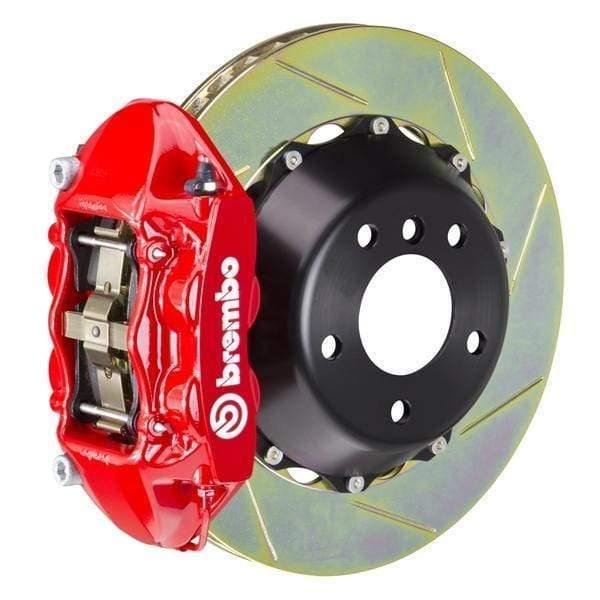 Brembo GT Systems 345x28 2-Piece 4-Piston Red Slotted Rear