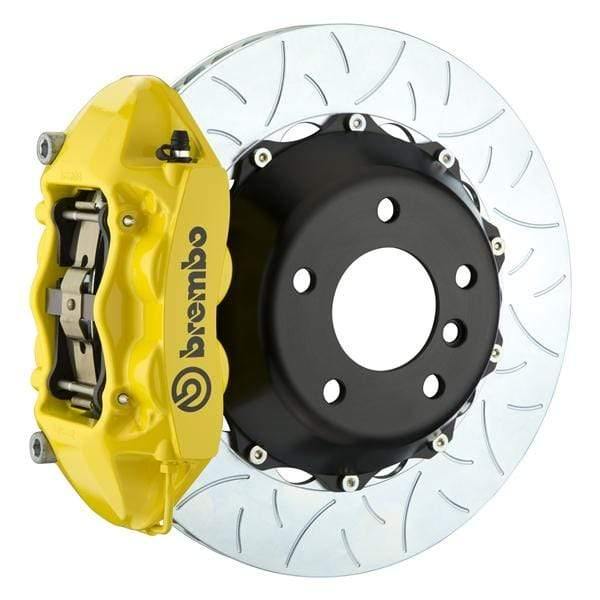 Brembo GT Systems 345x28 2-Piece 4-Piston Yellow Slotted Type-3 Rear
