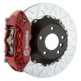 Brembo GT Systems 345x28 2-Piece 4-Piston Red Slotted Type-3 Rear