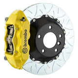 Brembo GT Systems 380x28 2-Piece 4-Piston Yellow Slotted Type-3 Rear