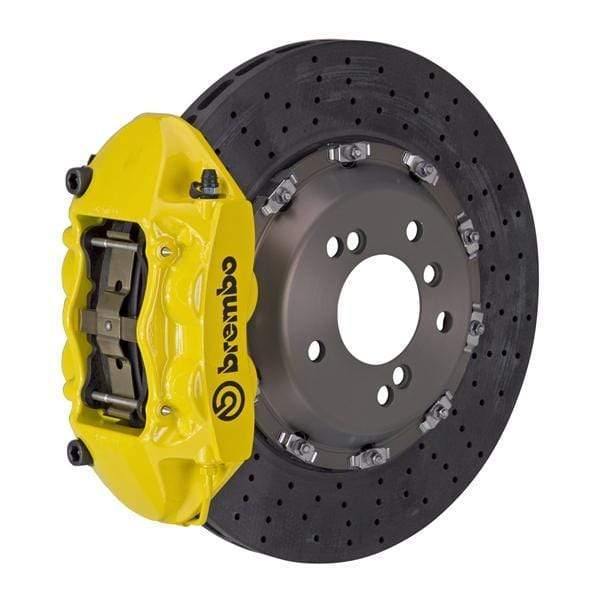 Brembo GT CCM-R Systems 360x28 CCM-R 4-Piston Yellow Drilled Rear