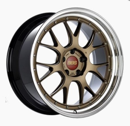 BBS LM 20" 5x112 Satin Bronze Center/Bright Machined Lip/Blk Barrel