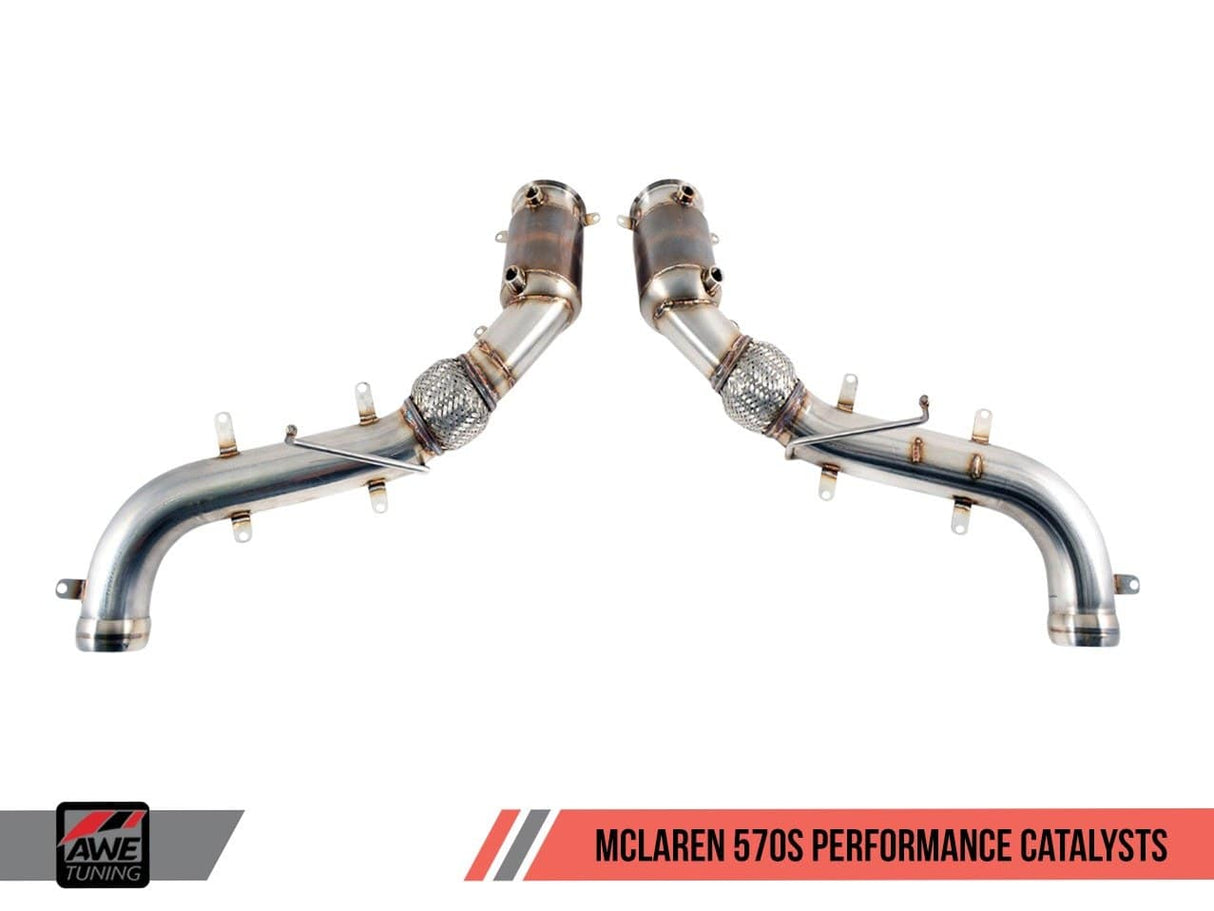 AWE Performance Catalysts for McLaren 3.8TT - 12C / 570 / 600LT / 650 / 675LT