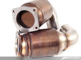 AWE Tuning Porsche 997.2TT Performance High Flow Cat Sections for OE Muffler