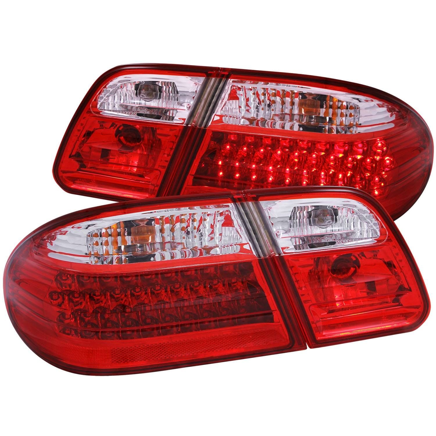 ANZO LED Taillights Red/Clear - Mercedes Benz / W210 / E Class