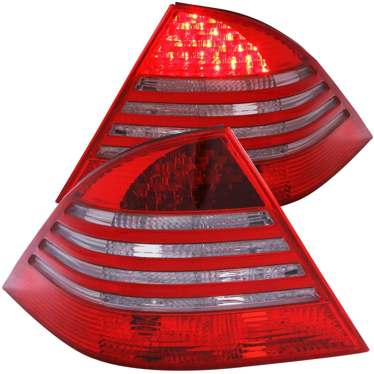 ANZO LED Taillights Red/Smoke - Mercedes Benz / W220 / S Class / 2000-2005