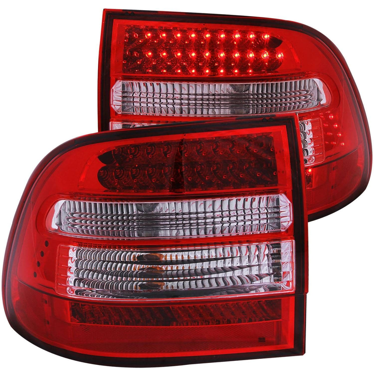 ANZO LED Taillights Red/Clear - Porsche Cayenne 2003-2006