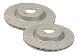 Front w/JCW Kit | OE Size Drilled | Slotted Rotors - (316x22mm)