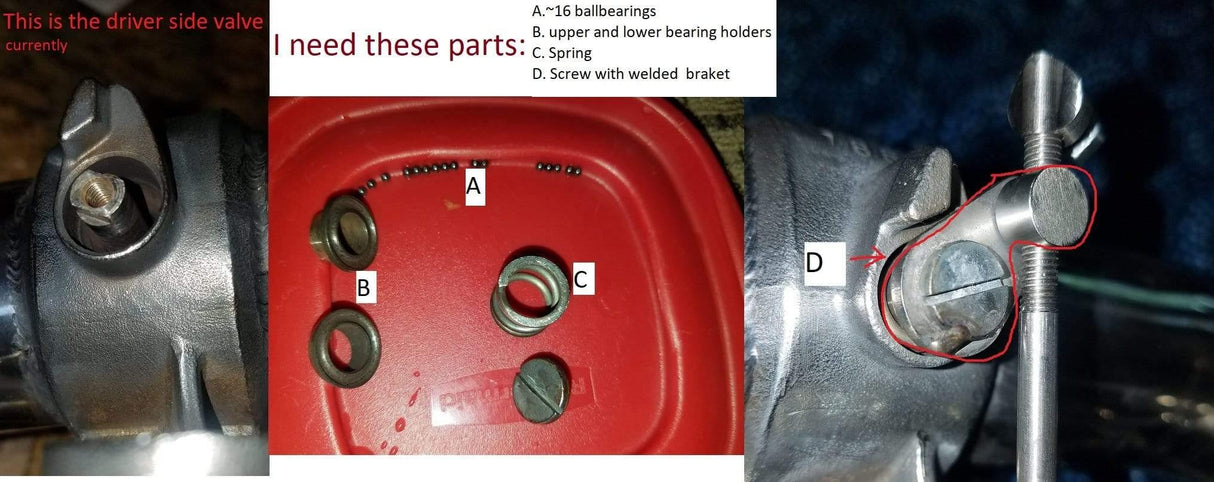 Capristo Ferrari 355 Twin Sound Spare Parts for Valve (per side)
