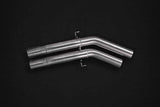 Porsche Cayenne Turbo 2019+ (536) Valved Catback Exhaust System, MidSilencer Delete, Carbon Tips, with E2P