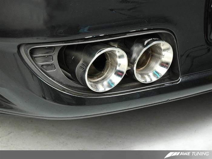 AWE Tuning Polished Silver Tip Conversion Kit - 997 Turbo - (NLA)