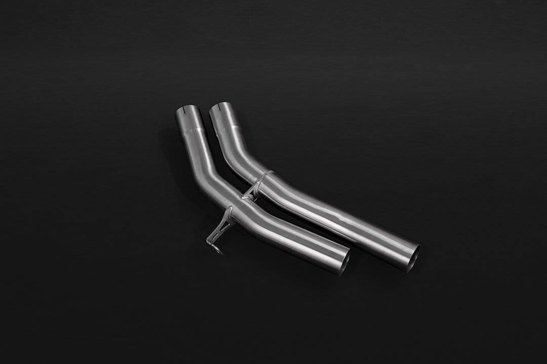 Porsche Cayenne Turbo 2019+ (536) Valved Catback Exhaust System, MidSilencer Delete, Carbon Tips, with E2P