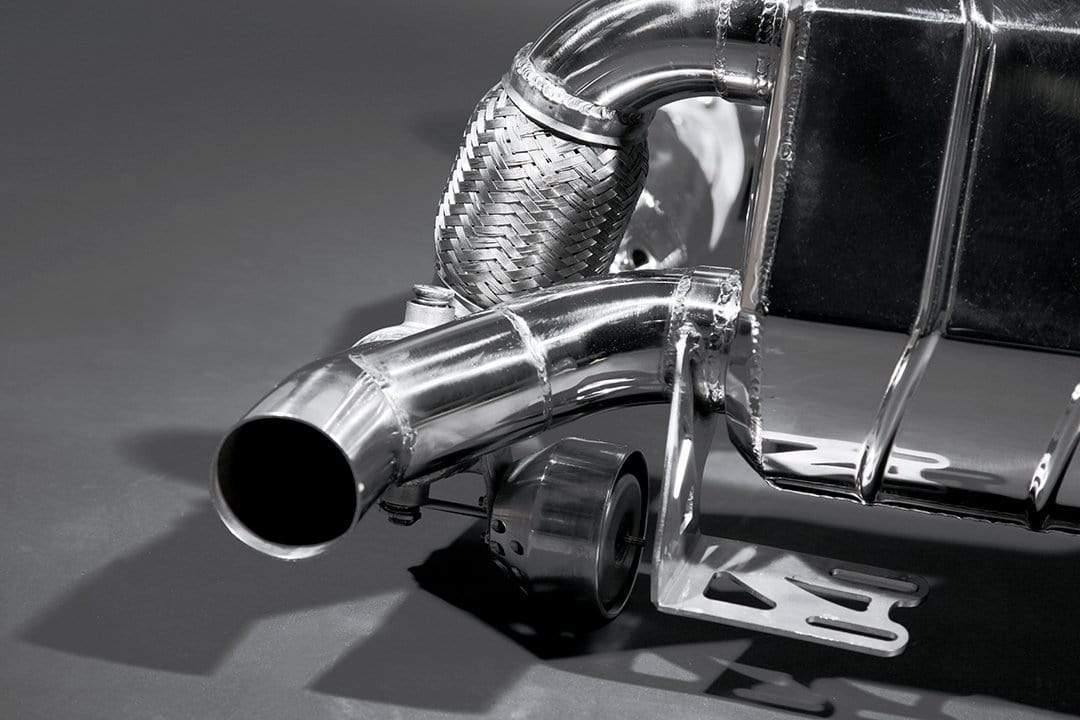 Ferrari 430 Scuderia Valved Exhaust System, 200 Cell Cats, and Heat Shields