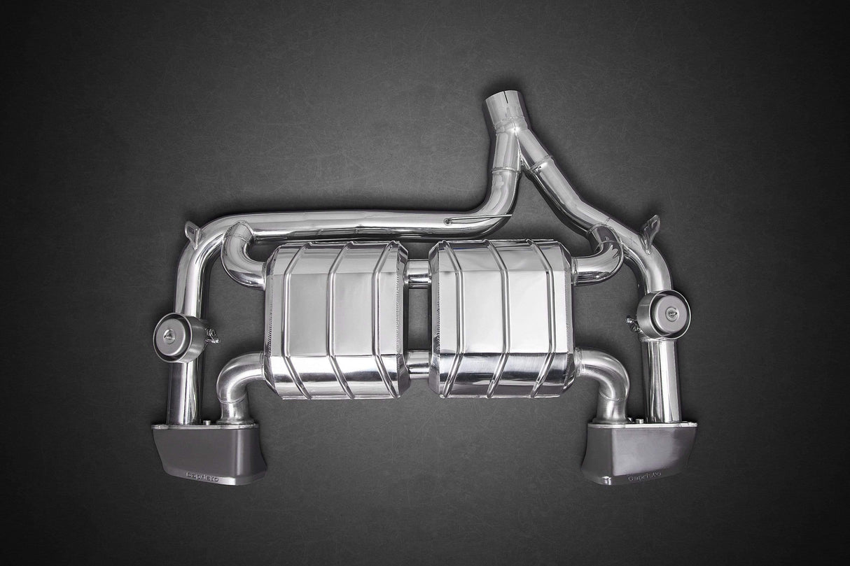 BMW 435i Twin Sound Exhaust System, Mid-Pipes, and Rear Skirt Diffuser (Inc. Remote)