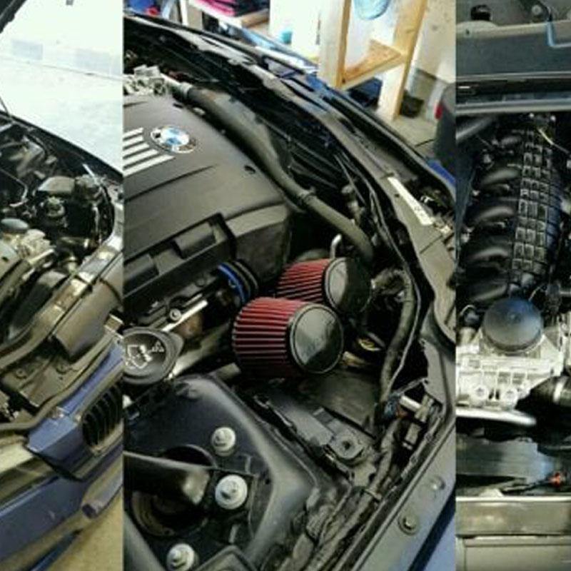 VRSF Relocated Silicone High Flow Inlet Intake Kit N54 07-10 BMW 135i/335i