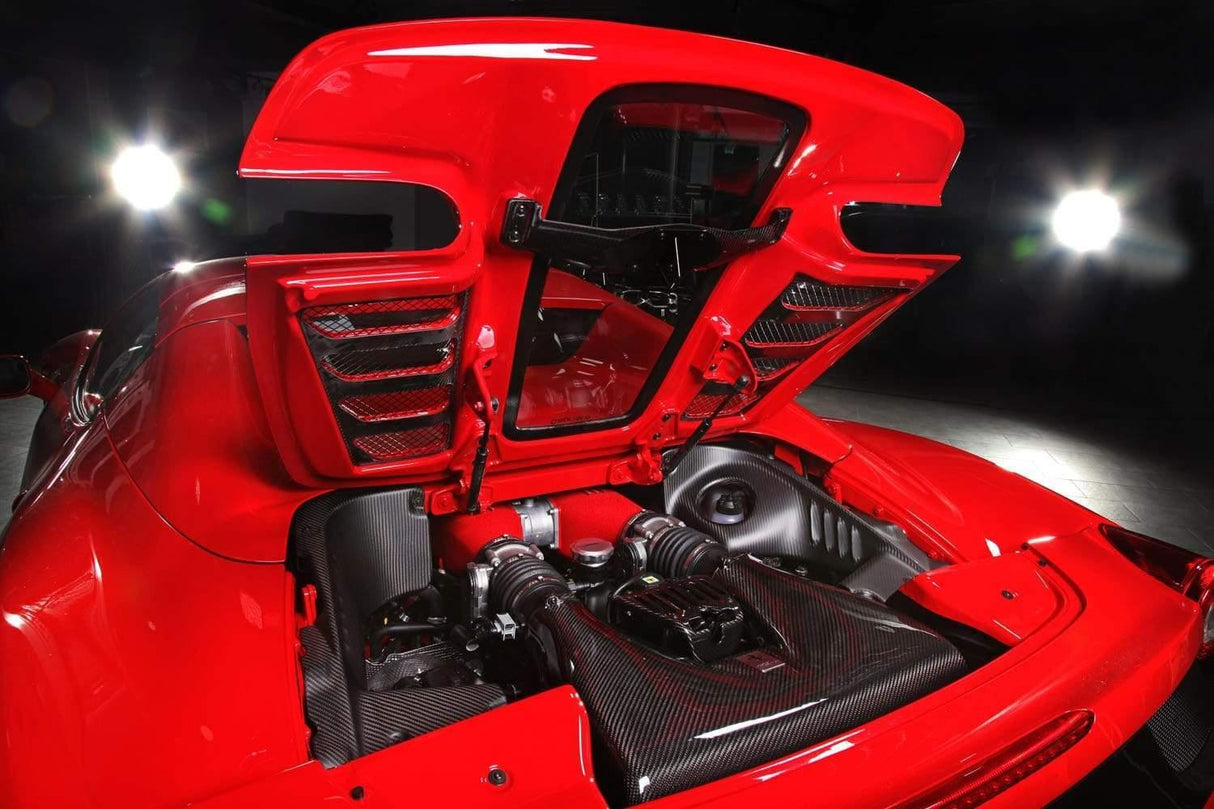 Ferrari 458 Spider Carbon Lock Cover (RAW)
