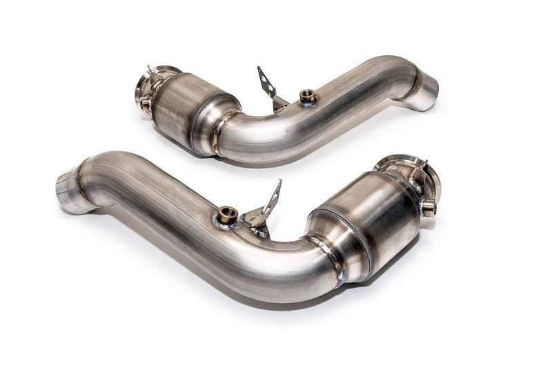 AMS Alpha 3" Stainless Steel Downpipes w/ Catalytic Converter | BMW M5 F10 4.4L Bi-Turbo