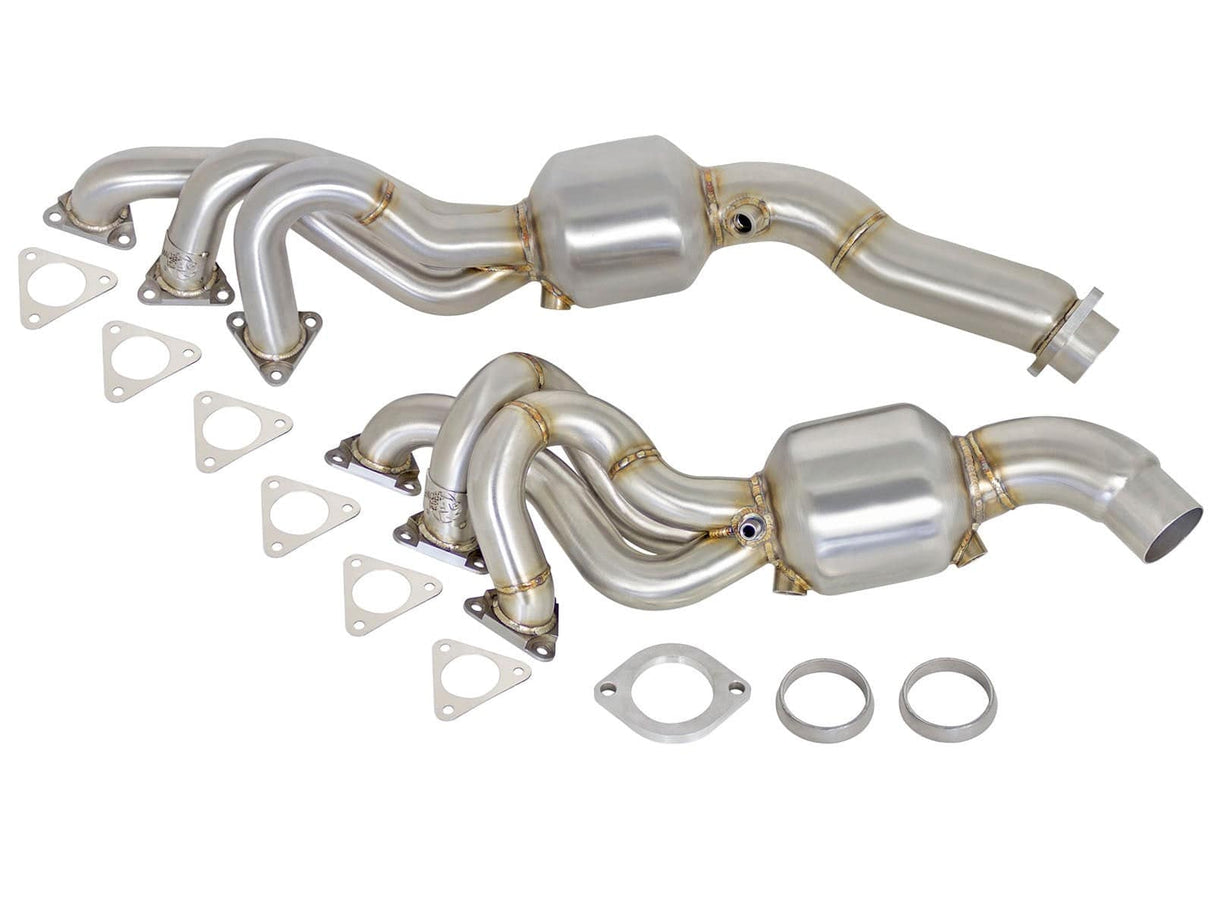 aFe Twisted Steel Long Tube Header 304 Stainless Steel w/ Cat - BMW / S54 / E46 M3 / Z3 MCoupe / M Roadster / Z4 MCoupe / M Roadster