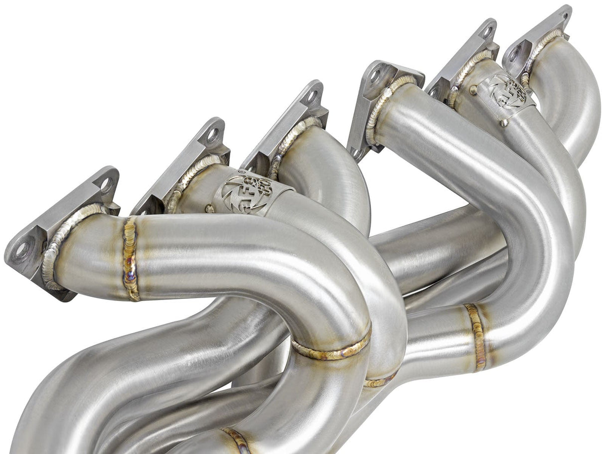 aFe Twisted Steel Long Tube Header 304 Stainless Steel w/ Cat - BMW / S54 / E46 M3 / Z3 MCoupe / M Roadster / Z4 MCoupe / M Roadster